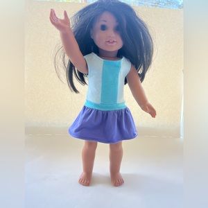 SOLD…On another Platform! American Girl Doll 2014 Brown Eyes Dark Hair